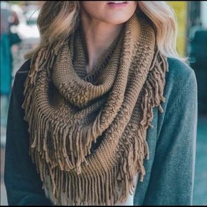 ⭐️2/$38Pointelle Knit Soft Infinity Scarf …
